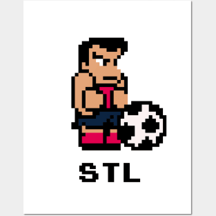 8-Bit Soccer - St. Louis Posters and Art